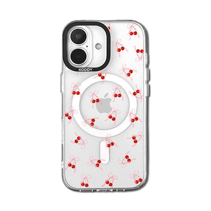 Small Cherry Ribbon iPhone Case