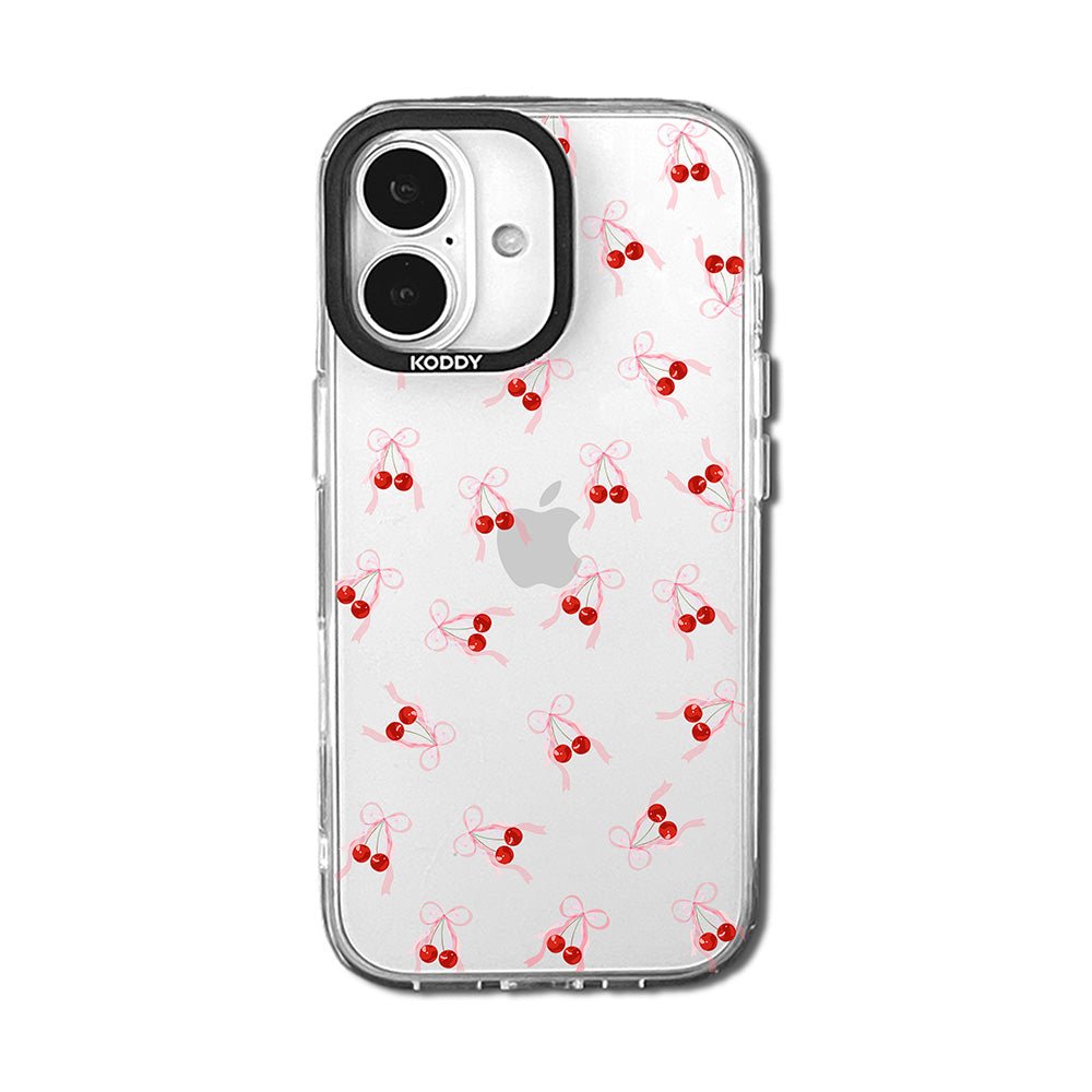 Small Cherry Ribbon iPhone Case