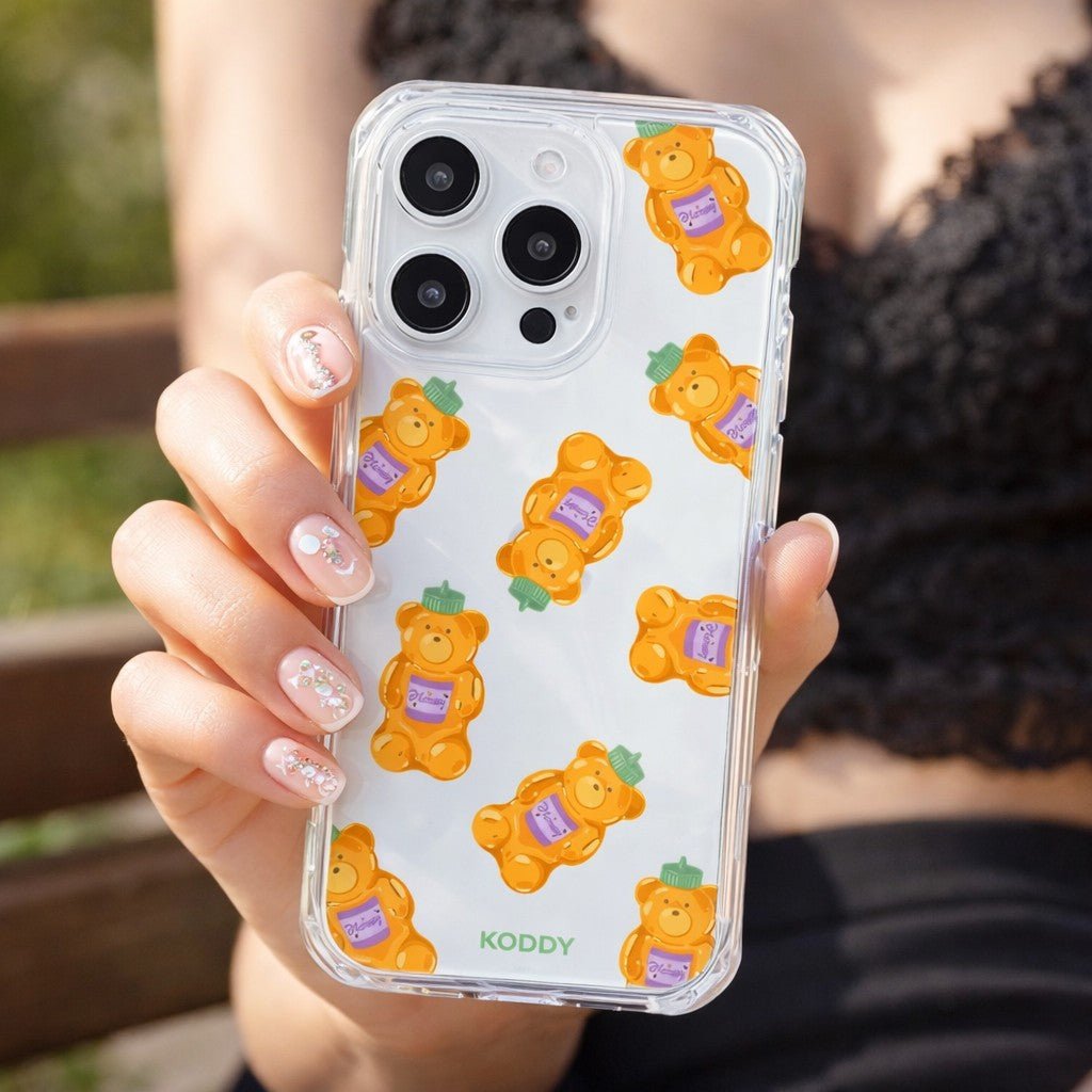 Small Honey Bears Bottle Phone Case - KODDY aesthetic iphone case UK