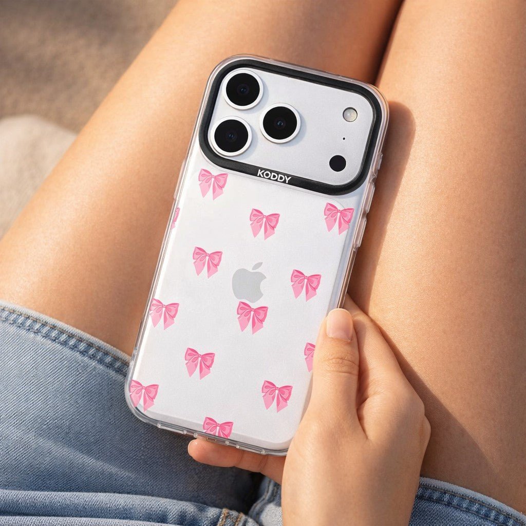 Small Pink Ribbon iPhone Case - KODDY aesthetic iphone case UK