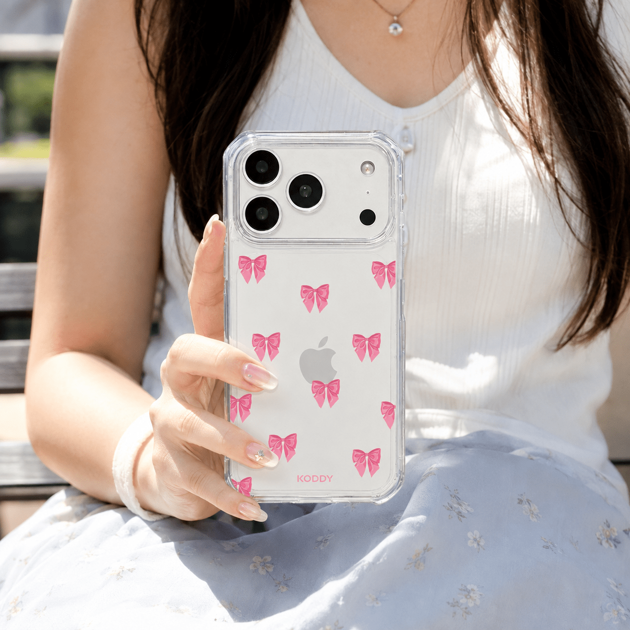 Small Pink Ribbon Phone Case-KODDY aesthetic iphone case UK