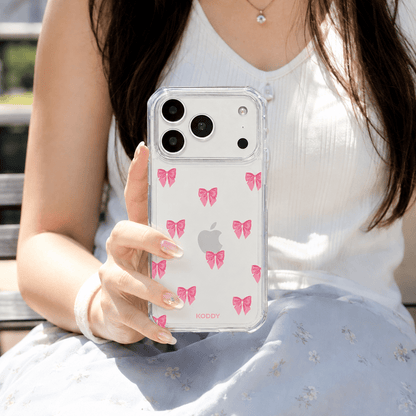 Small Pink Ribbon Phone Case-KODDY aesthetic iphone case UK