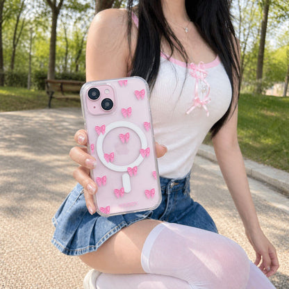 Small Pink Ribbon Phone Case - KODDY aesthetic iphone case UK