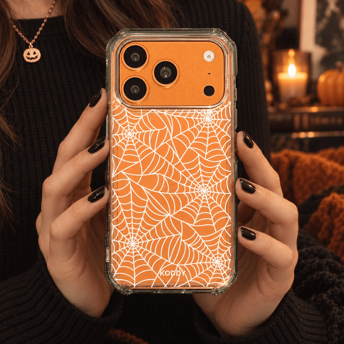 Spooky Spiderweb Halloween Phone Case-KODDY aesthetic iphone case UK