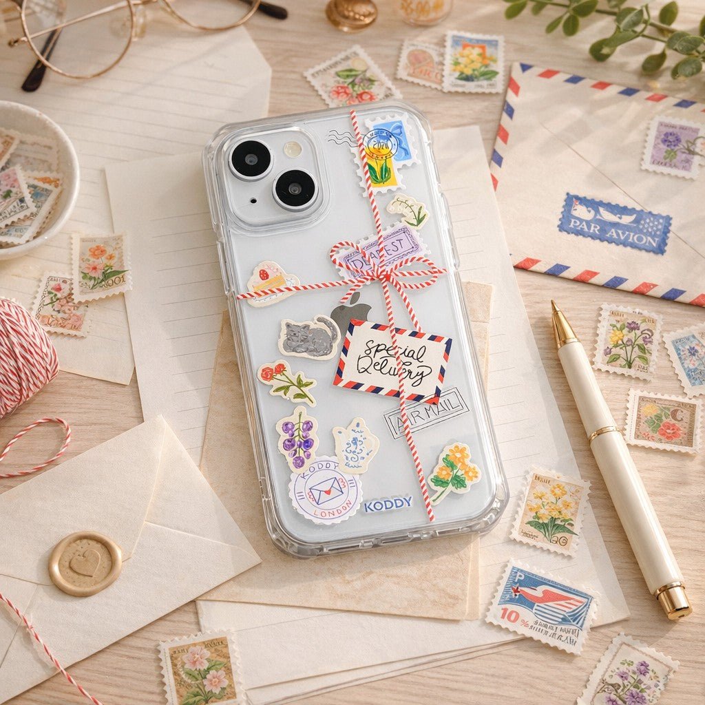 Stamp and Sticker Phone Case-KODDY aesthetic iphone case UK