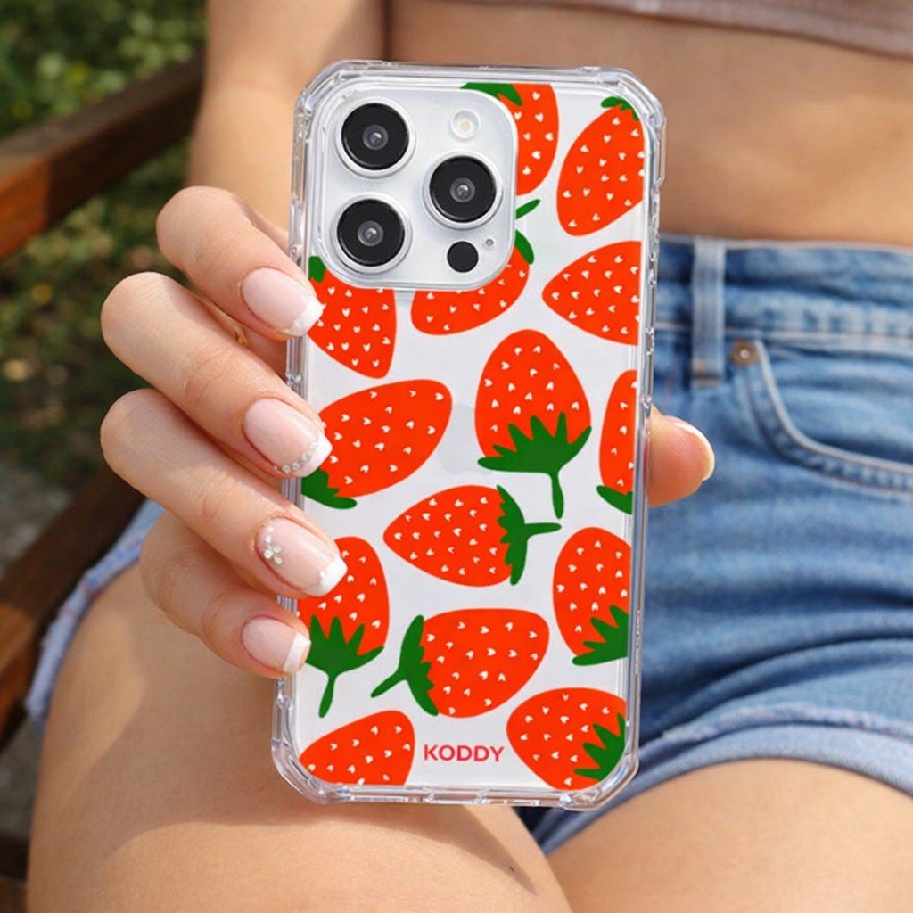 Strawberry Heart Phone Case - KODDY aesthetic iphone case UK