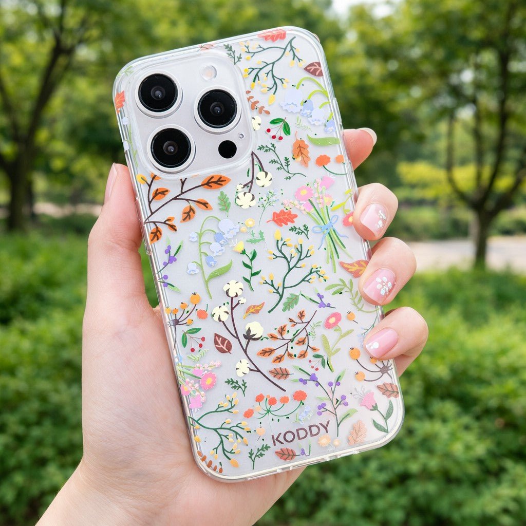 Stylish Autumn Flowers Phone Case-KODDY