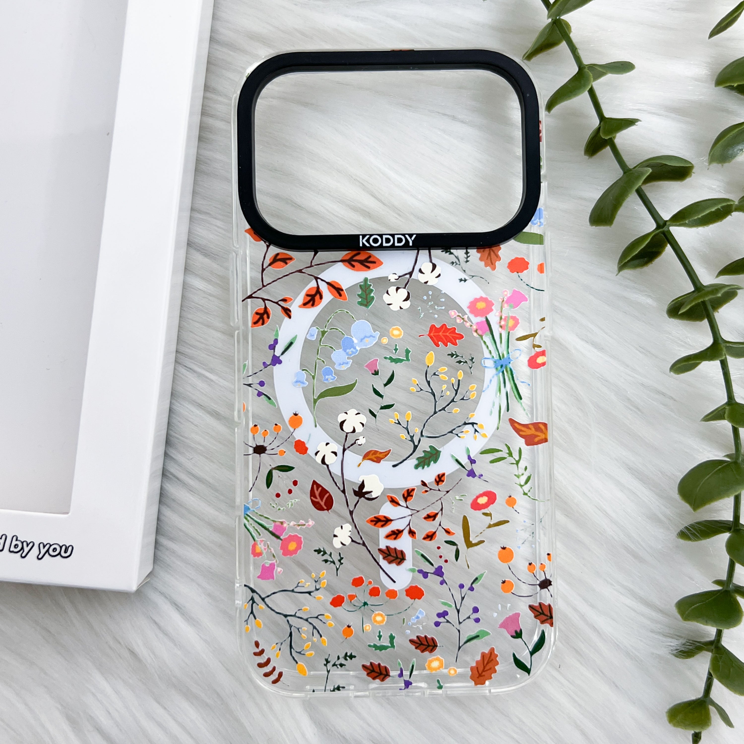 Stylish Autumn Flowers Protective iPhone Case - KODDY