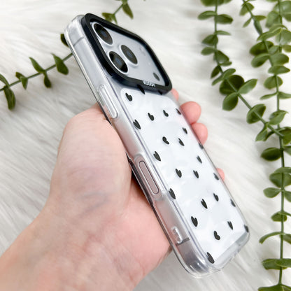 Stylish Black Hearts iPhone Case - KODDY
