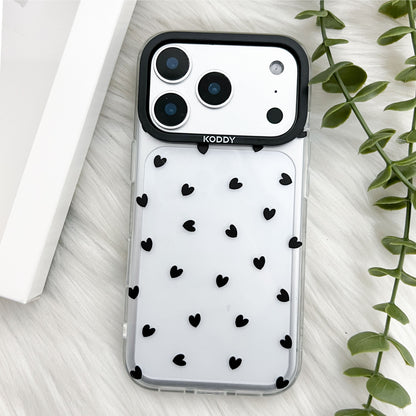 Stylish Black Hearts iPhone Case - KODDY