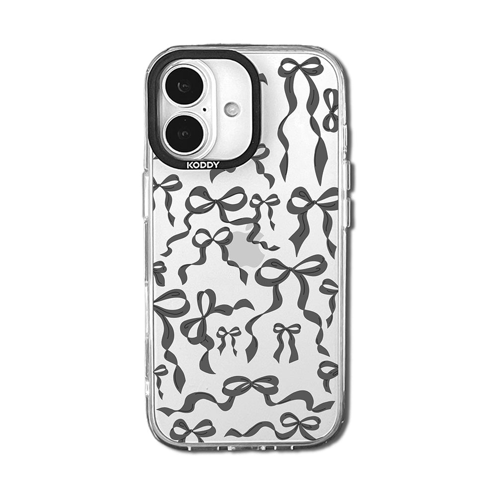 Stylish Black Ribbon Bows iPhone Case