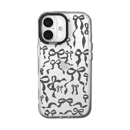 Stylish Black Ribbon Bows iPhone Case