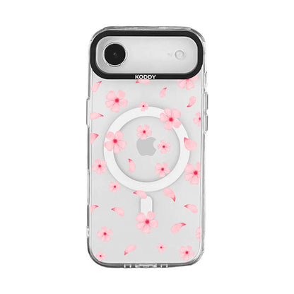 Pink Bubble Pattern Hearts iPhone Case - KODDY