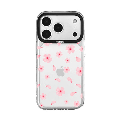 Pink Bubble Pattern Hearts iPhone Case - KODDY