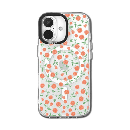 Stylish Coral Roses iPhone Case
