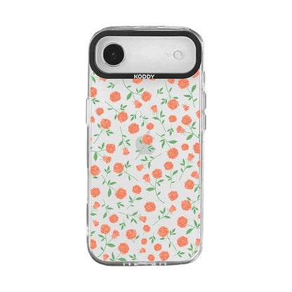 Stylish Coral Roses iPhone Case