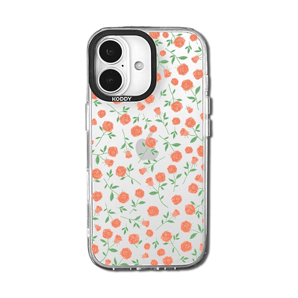 Stylish Coral Roses iPhone Case