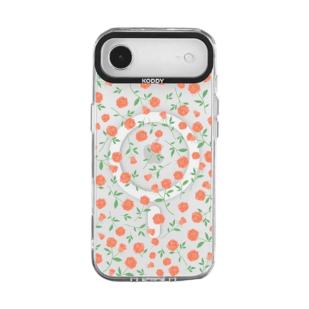 Stylish Coral Roses iPhone Case