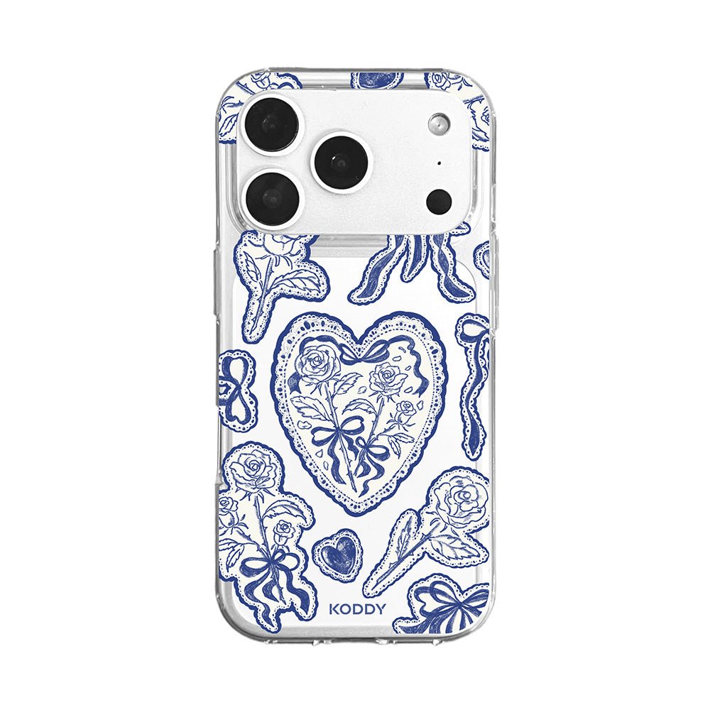 Stylish Indigo Lace Phone Case - KODDY