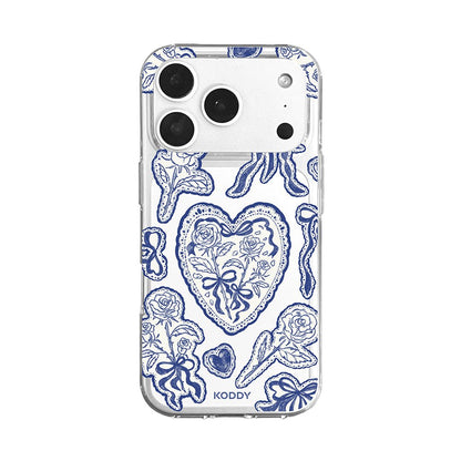Stylish Indigo Lace Phone Case - KODDY