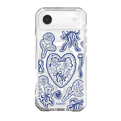 Stylish Indigo Lace Phone Case - KODDY