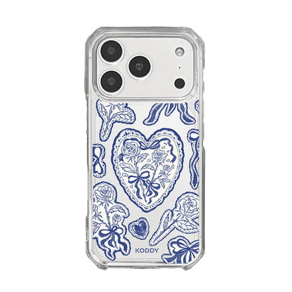 Stylish Indigo Lace Phone Case - KODDY