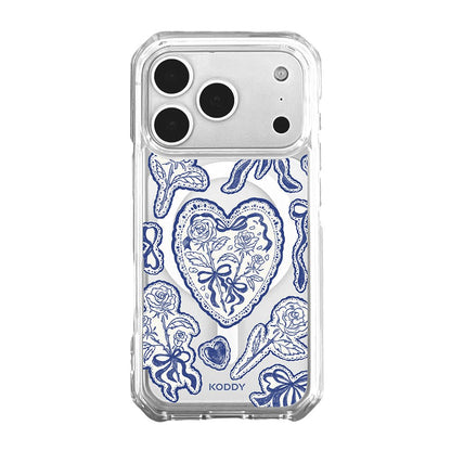 Stylish Indigo Lace Phone Case - KODDY
