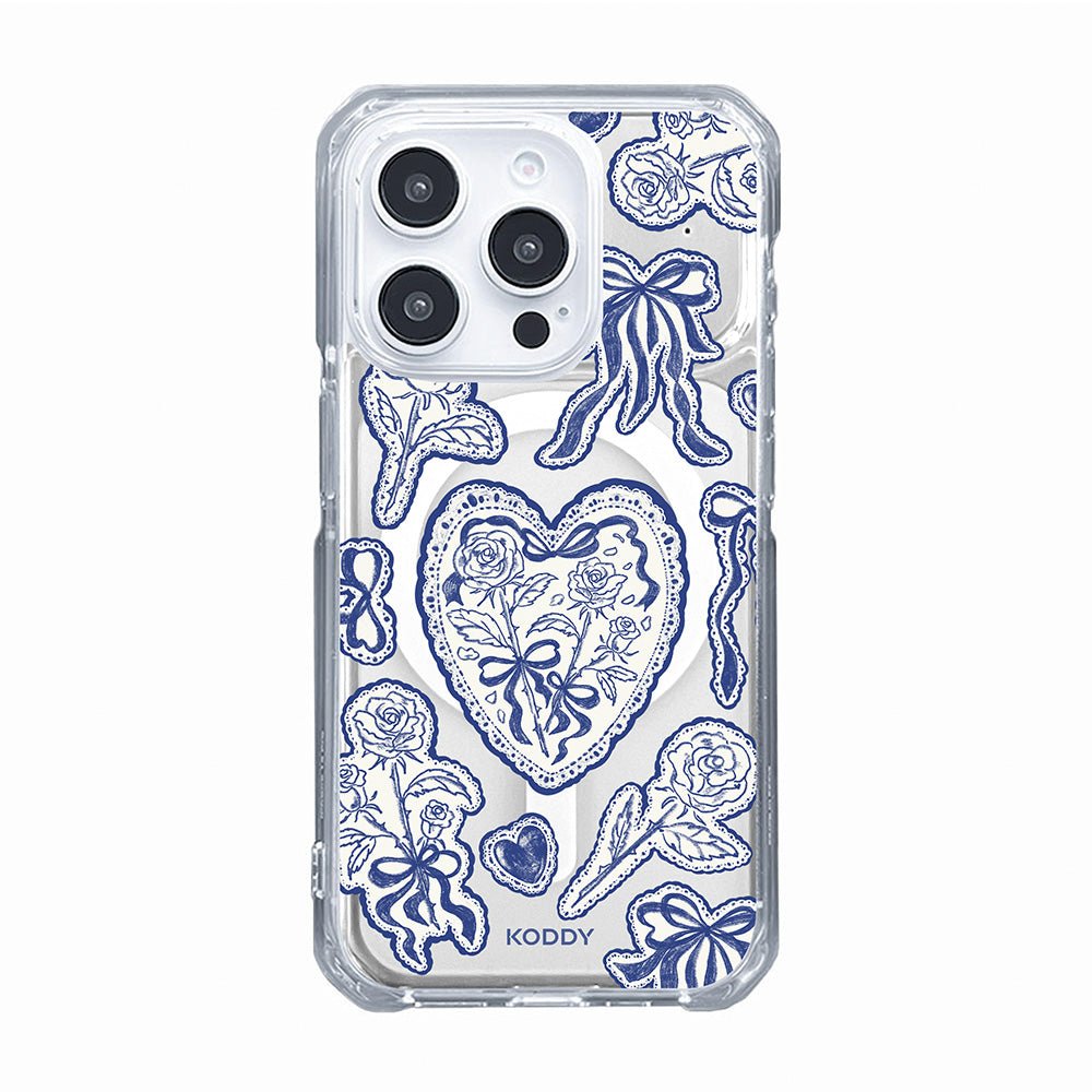 Stylish Indigo Lace Phone Case - KODDY