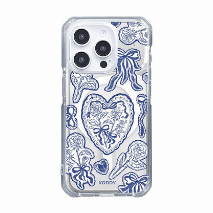 Stylish Indigo Lace Phone Case - KODDY