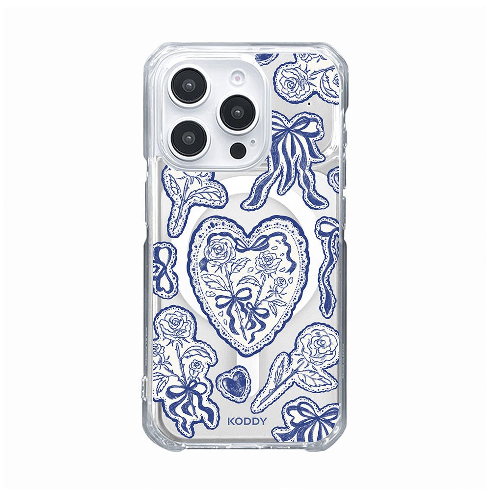 Stylish Indigo Lace Phone Case - KODDY