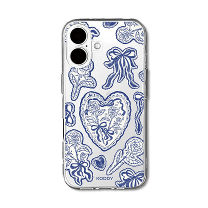 Stylish Indigo Lace Phone Case - KODDY