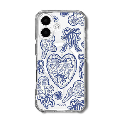 Stylish Indigo Lace Phone Case - KODDY