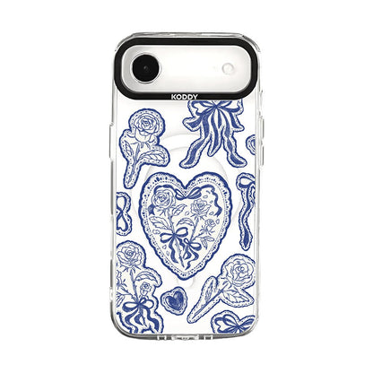 Stylish Indigo Lace Protective iPhone Case - KODDY