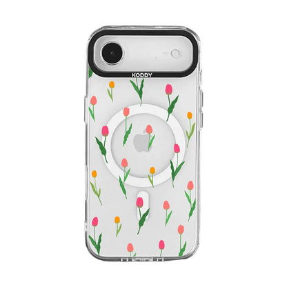 Stylish Mini Tulip Clear iPhone Case