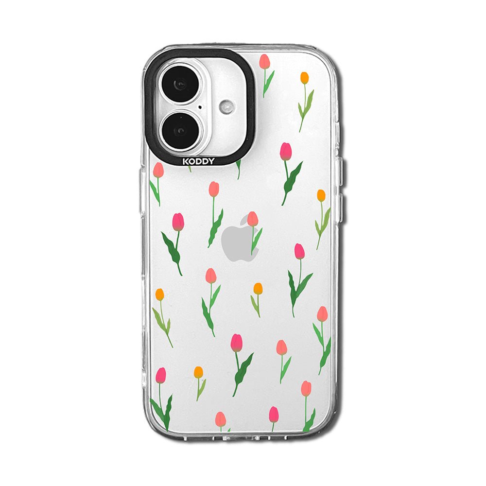 Stylish Mini Tulip Clear iPhone Case