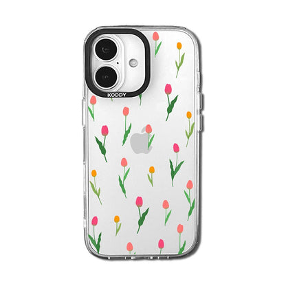Stylish Mini Tulip Clear iPhone Case