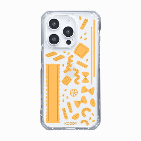 Stylish Pasta Time Clear Phone Case