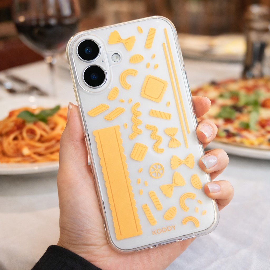 Stylish Pasta Time Clear Phone Case - KODDYaesthetic iphone case UK