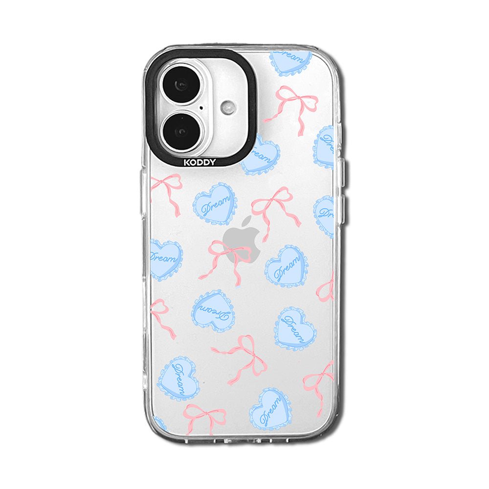 Sweet Dream Heart Cushion and Ribbon iPhone Case