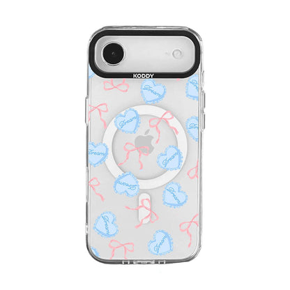 Sweet Dream Heart Cushion and Ribbon iPhone Case