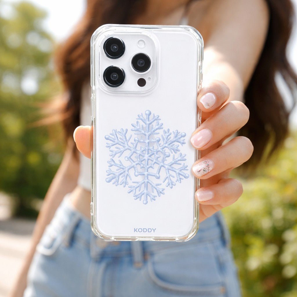 The Snowflake Clear Phone Case - KODDY aesthetic iphone case UK