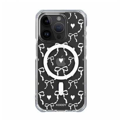 White Bows and Hearts Phone case-KODDY aesthetic iphone case UK