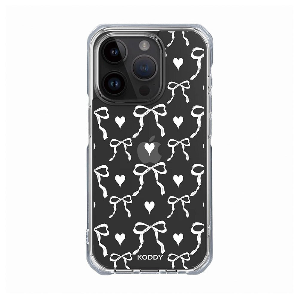 White Bows and Hearts Phone case-KODDY aesthetic iphone case UK