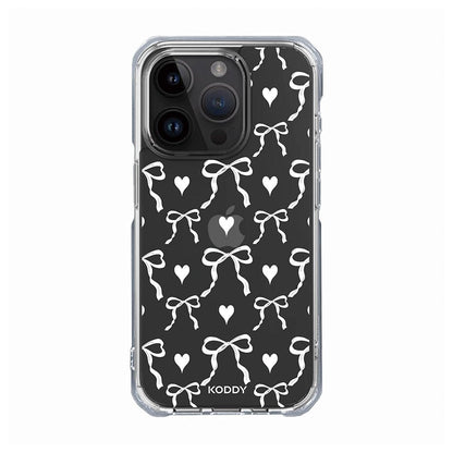 White Bows and Hearts Phone case-KODDY aesthetic iphone case UK