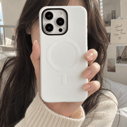 White MagSafe Tough Phone Case-KODDY aesthetic iphone case UK