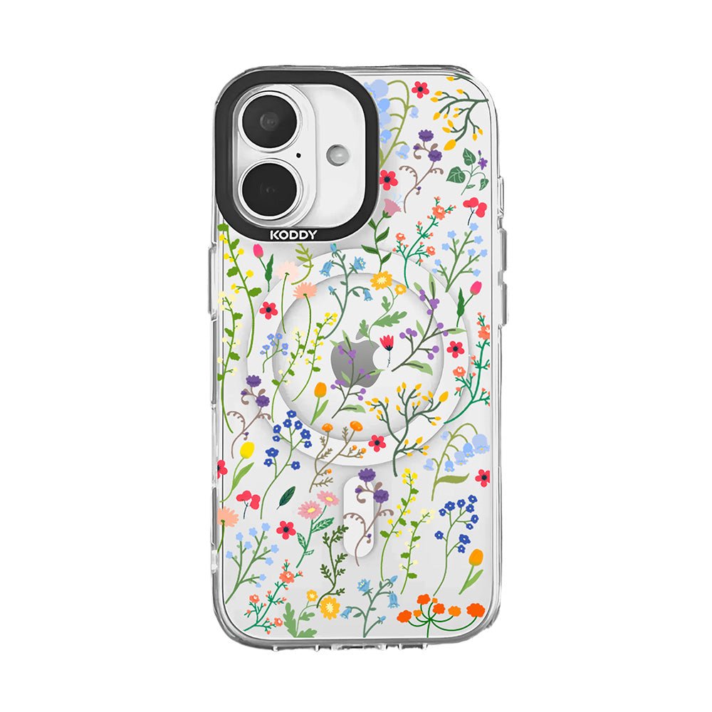 Wild Flowers Clear iPhone Case-KODDY