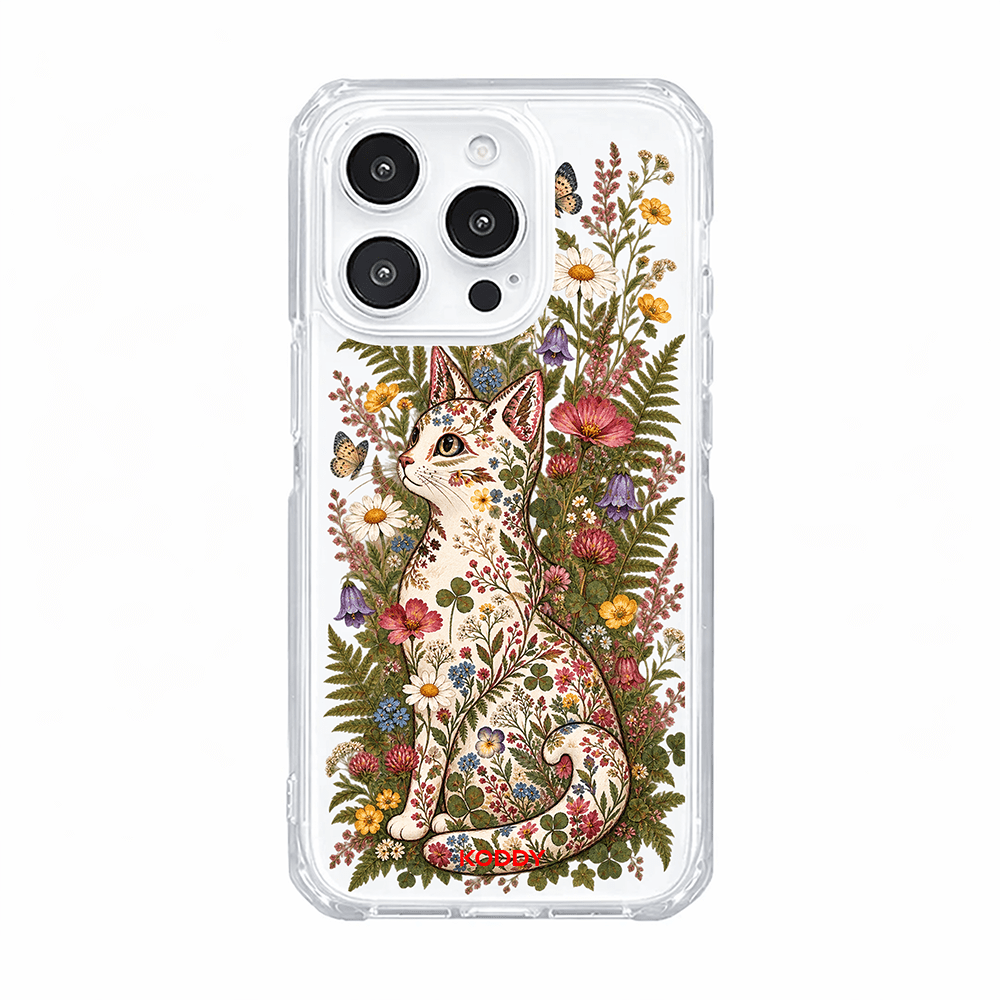 Wildflower Cat Aesthetic Phone Case