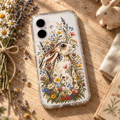 Wildflower Rabbit Aesthetic Phone Case-KODDY aesthetic iphone case UK