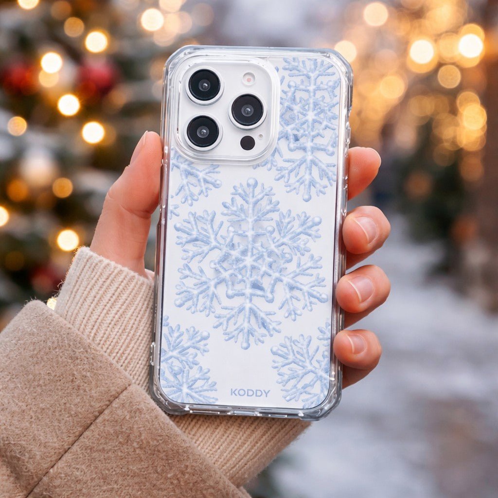 Winter Snowflakes Clear Phone Case - KODDYaesthetic iphone case UK