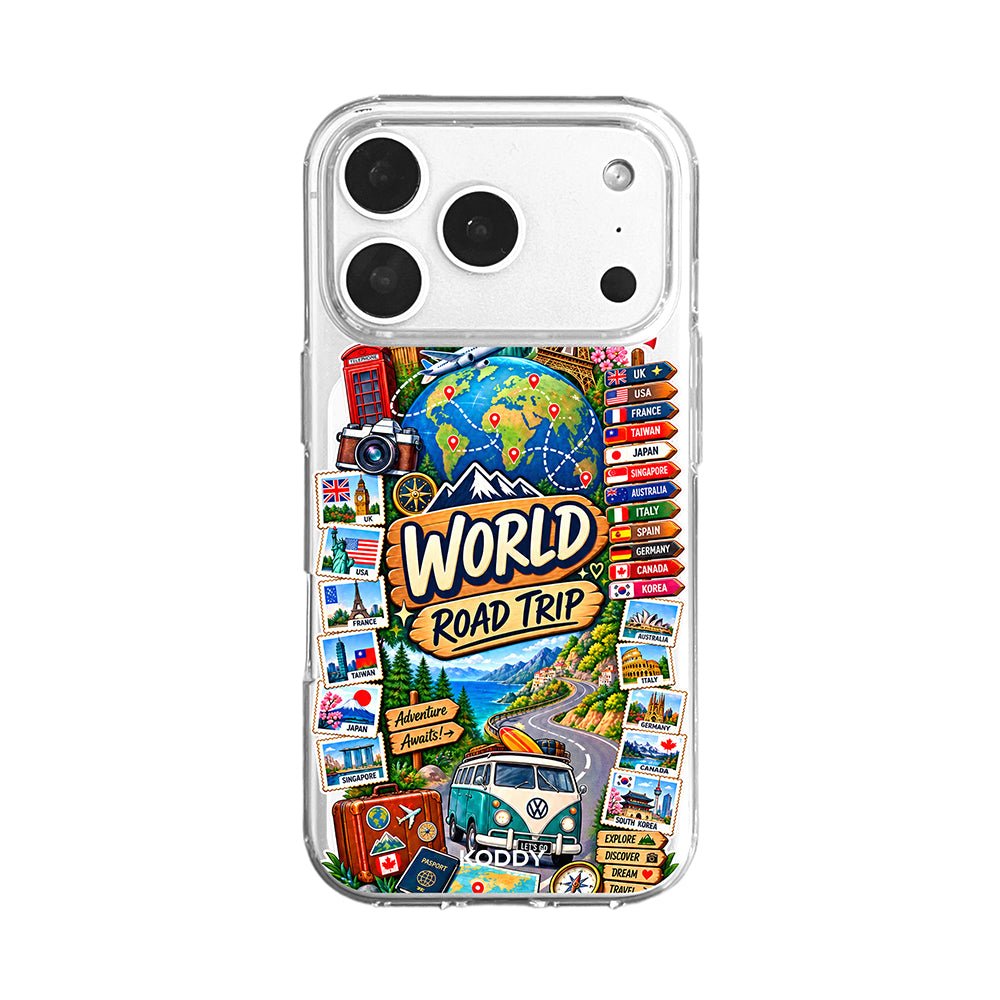 World Road Trip Travel Phone Case